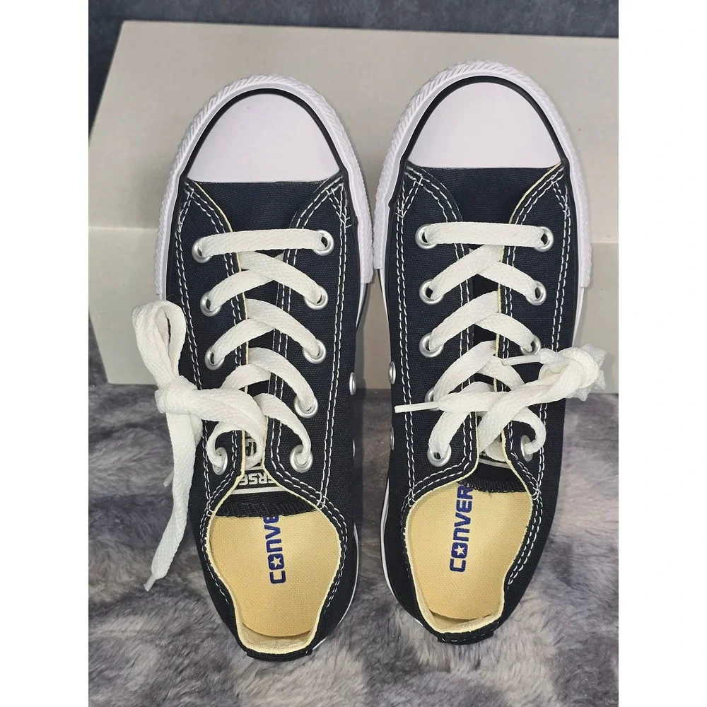 NWOT Converse Chuck Taylor All Star Low Top Black Canvas Kids Sneakers 13.5